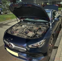 Замена аккумулятора на Mercedes-Benz CLA 200 (C118) бензин 1.3 2019 - 2021