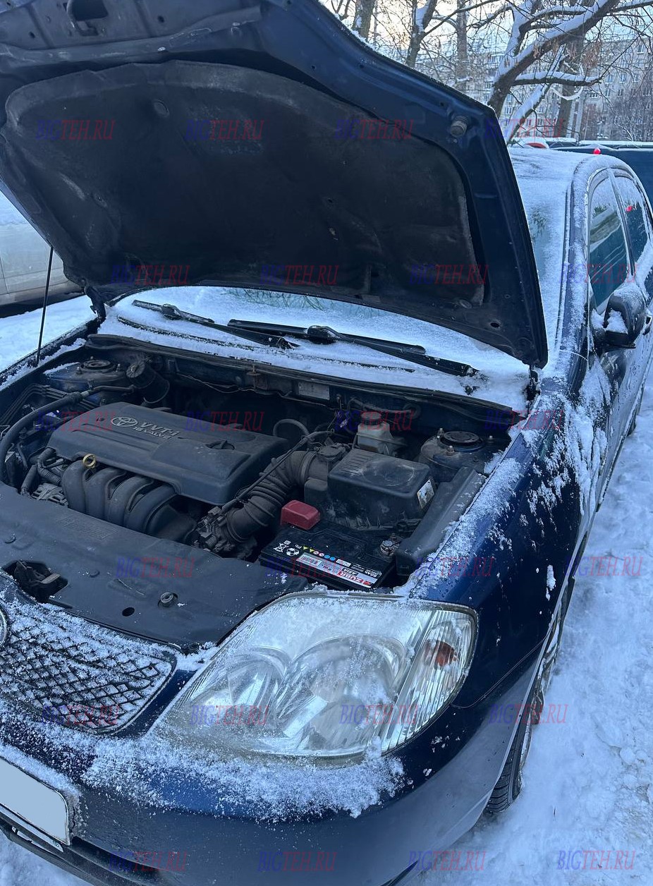 Под капотом. Замена аккумулятора на Toyota Corolla IX бензин 1.6 (110 л.с.) 2003-2007 Под капотом. Замена аккумулятора на Toyota Corolla IX бензин 1.6 (110 л.с.) 2003-2007