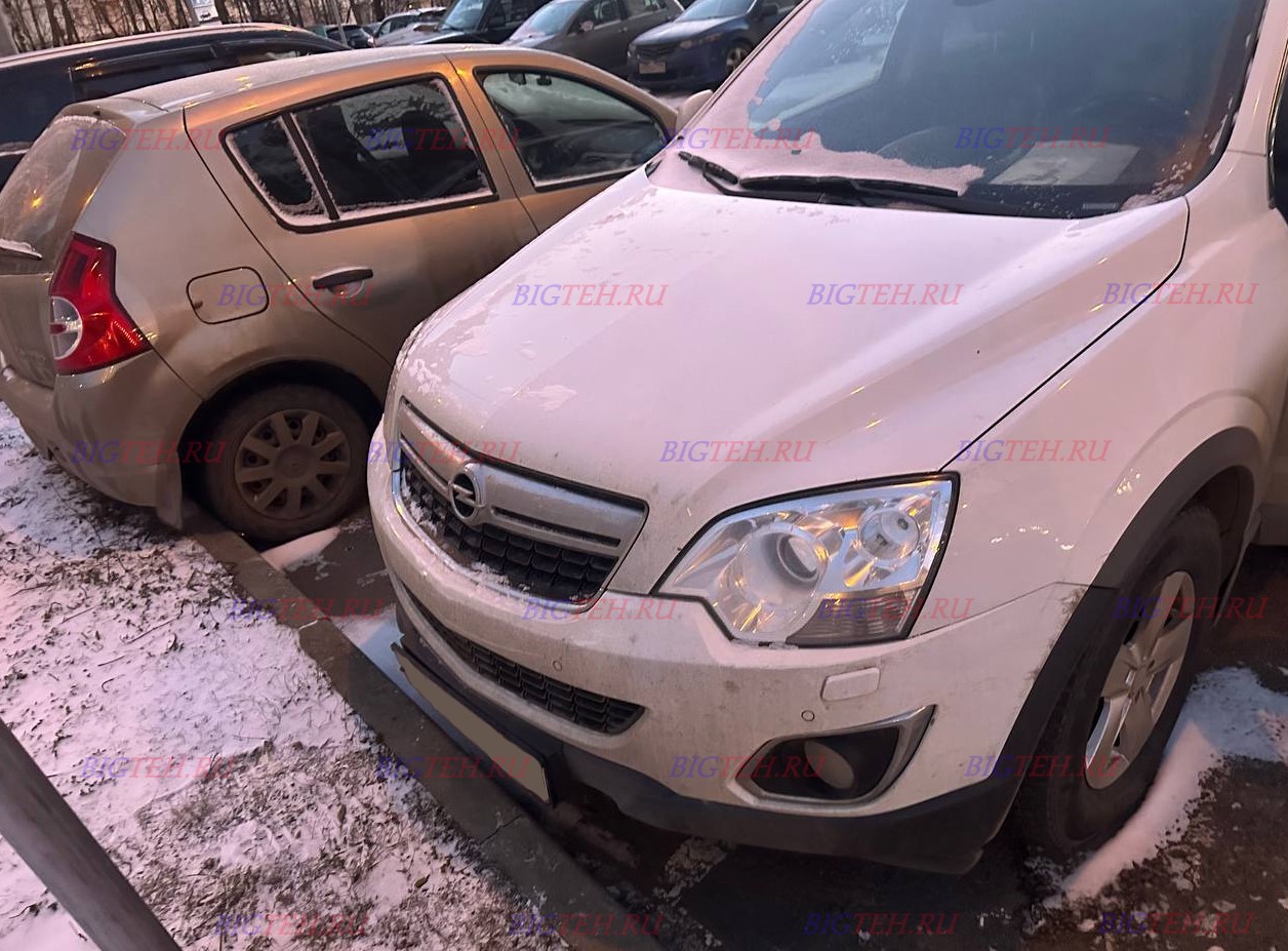 Вид спереди. Замена аккумулятора на Opel Antara I дизель 2.0 (170 л.с.) рестайлинг 2010-2017