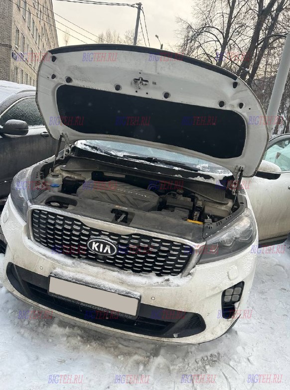 Замена АКБ на KIA Sorento (UM) Prime дизель 2.2 CRDi 2017г