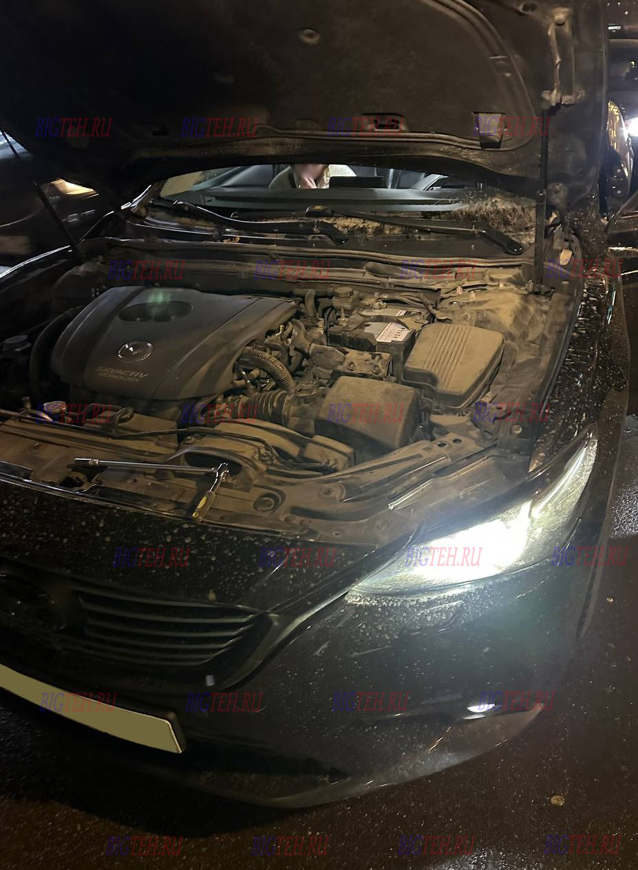 Под капотом. Замена аккумулятора на Mazda 6 GJ бензин 2.5 (192 л.с.) рестайлинг 2017г Под капотом. Замена аккумулятора на Mazda 6 GJ бензин 2.5 (192 л.с.) рестайлинг 2017г