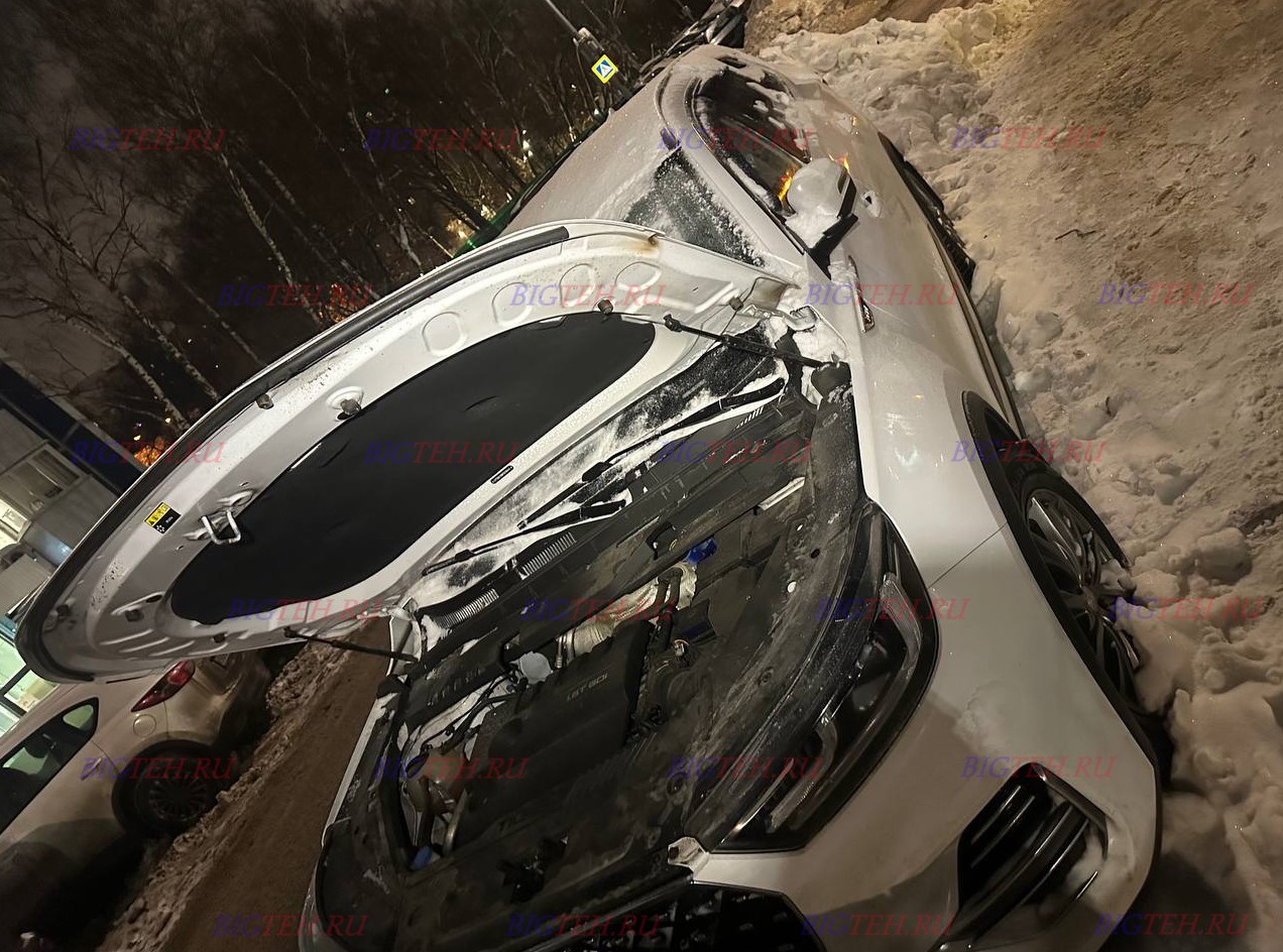 Вид спереди. Замена аккумулятора на Chery Tiggo 8 Pro I (2021-2023)