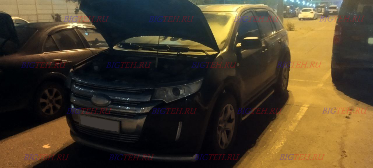 Вид спереди. Замена аккумулятора на Ford Edge I Рестайлинг бензин 3.5 (285 л.с.) 2010-2015