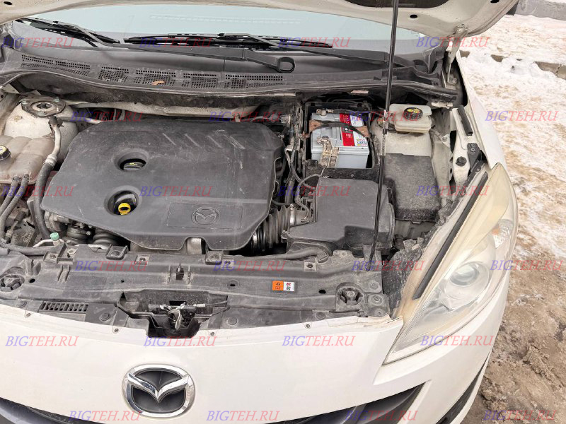 Под капотом. Замена аккумулятора на Mazda 5 (CW) (2010-2018) 1.6 Дизель 115л.с.