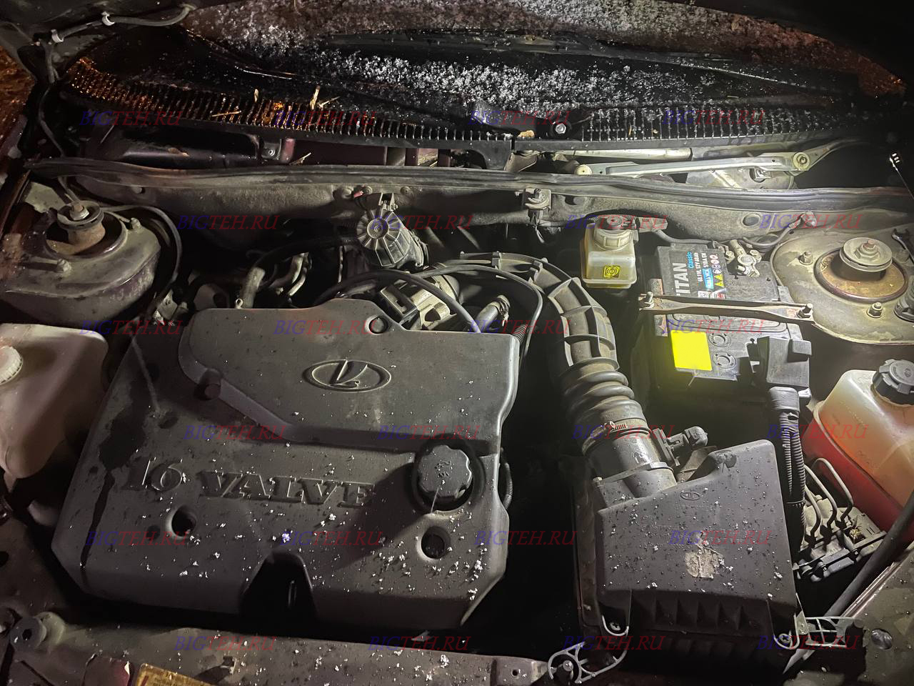 Под капотом. Замена аккумулятора на ВАЗ (ЛАДА) Калина I бензин 1.6 (81/84/90/98 л.с.) 2004-2013