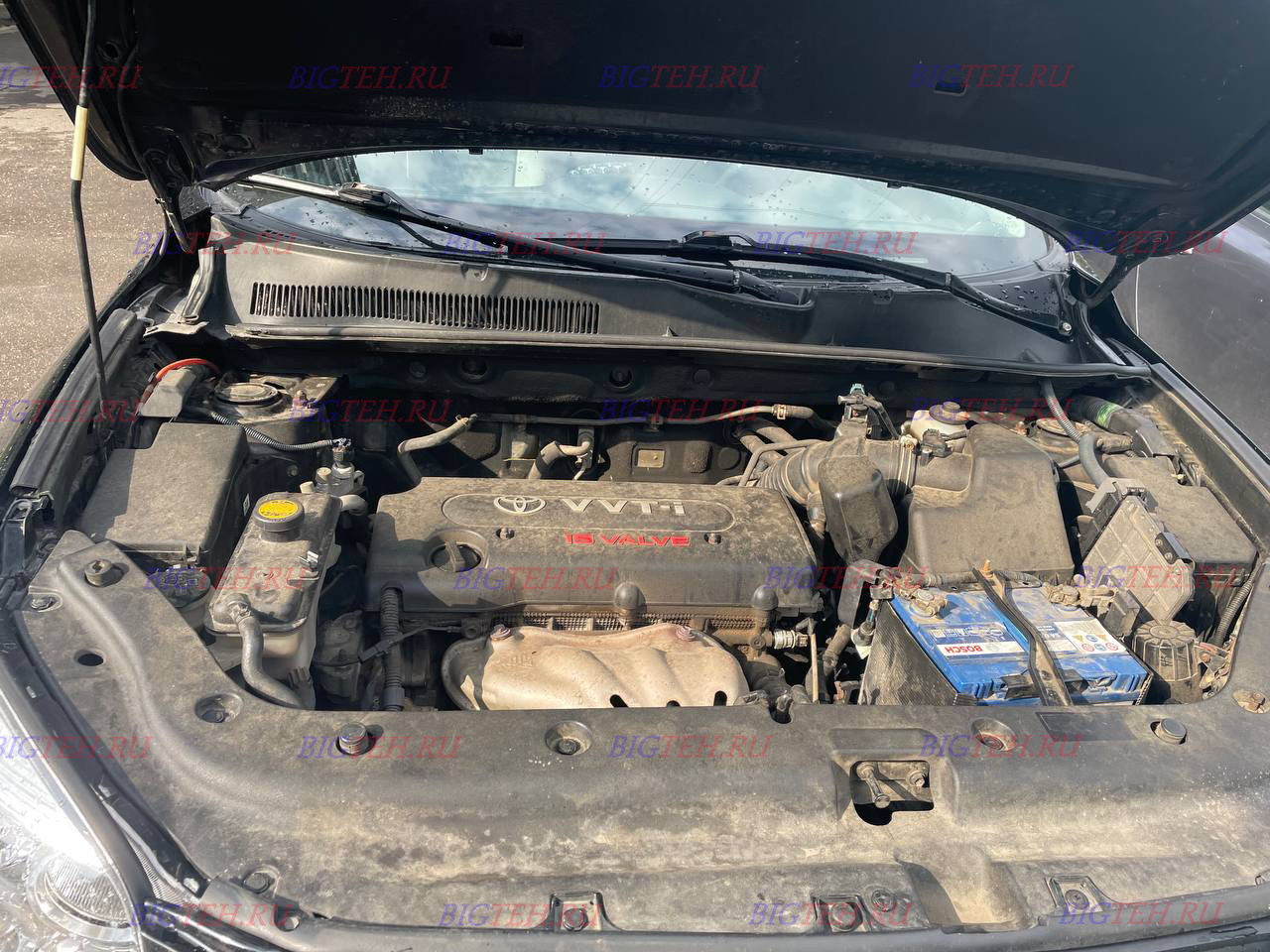 Под капотом. Замена аккумулятора на Toyota RAV4 III бензин 2.0 (2010-2014)