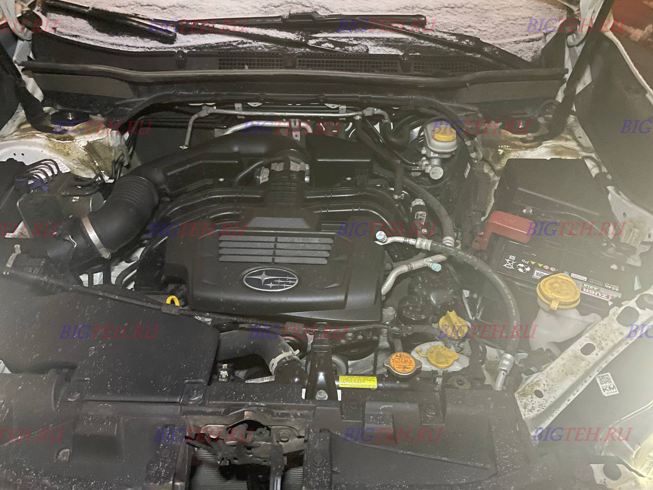 Под капотом. Замена аккумулятора на Subaru Forester V бензин 2.0 (150 л.с.) 2018-2020