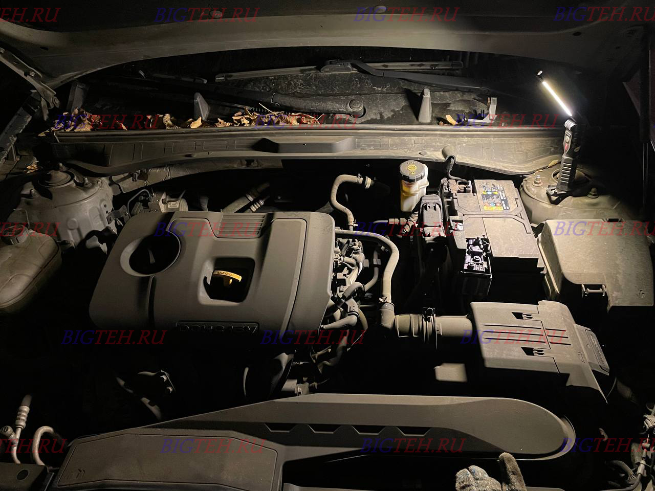 Под капотом. Замена аккумулятора на Hyundai Sonata VIII (DN8) бензин 2.0 (150 л.с.) 2019-н.в.