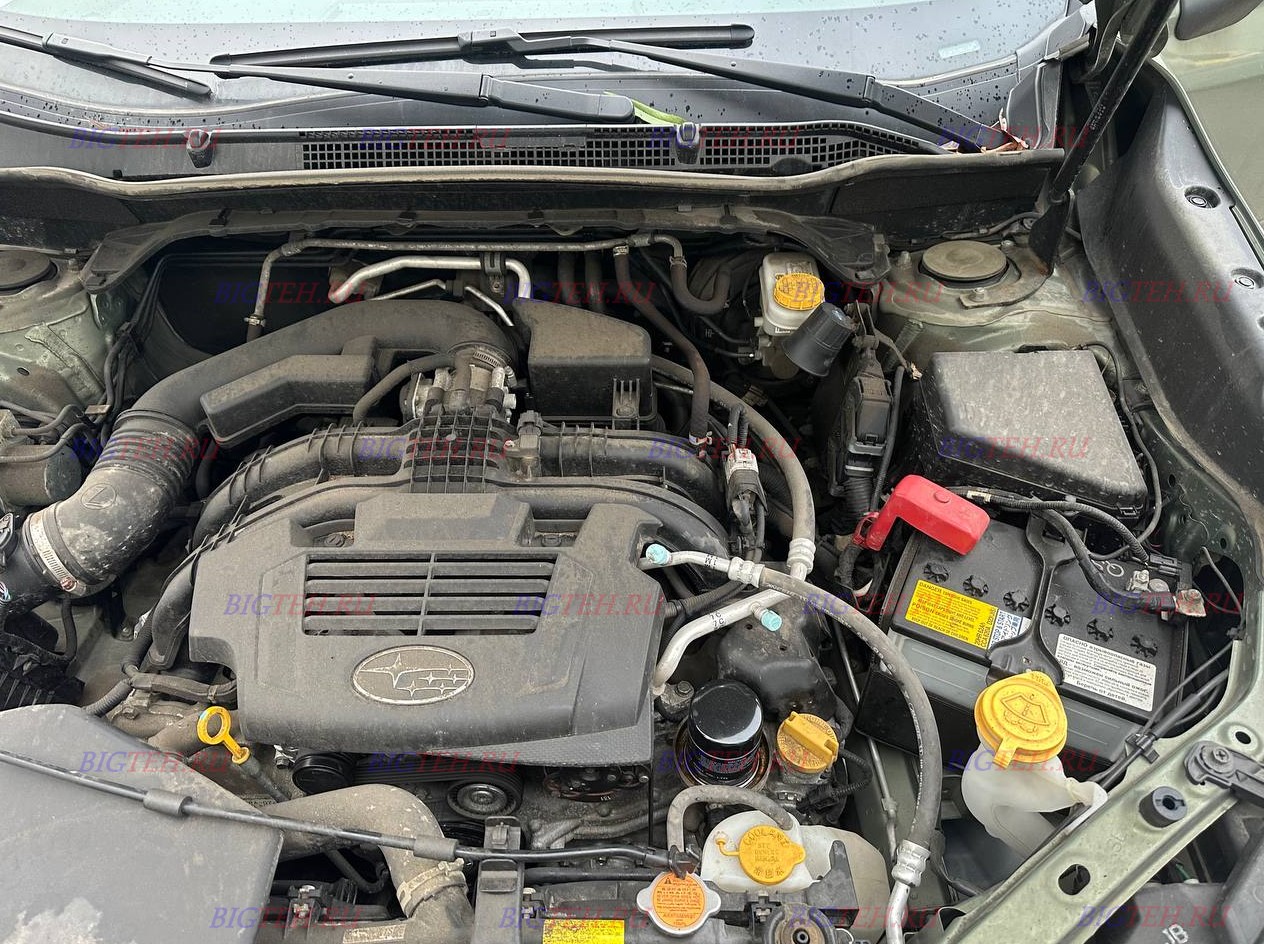 Под капотом. Замена аккумулятора на Subaru Forester V бензин 2.5 (185 л.с.) 2018-2020