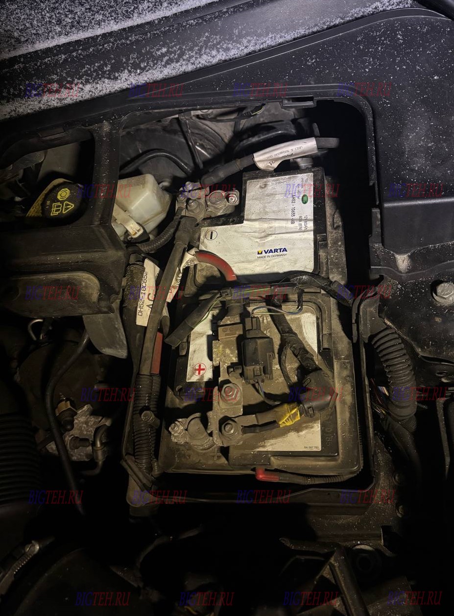 Старый акб. Замена аккумулятора на Land Rover Freelander II Рестайлинг 2 2013г
