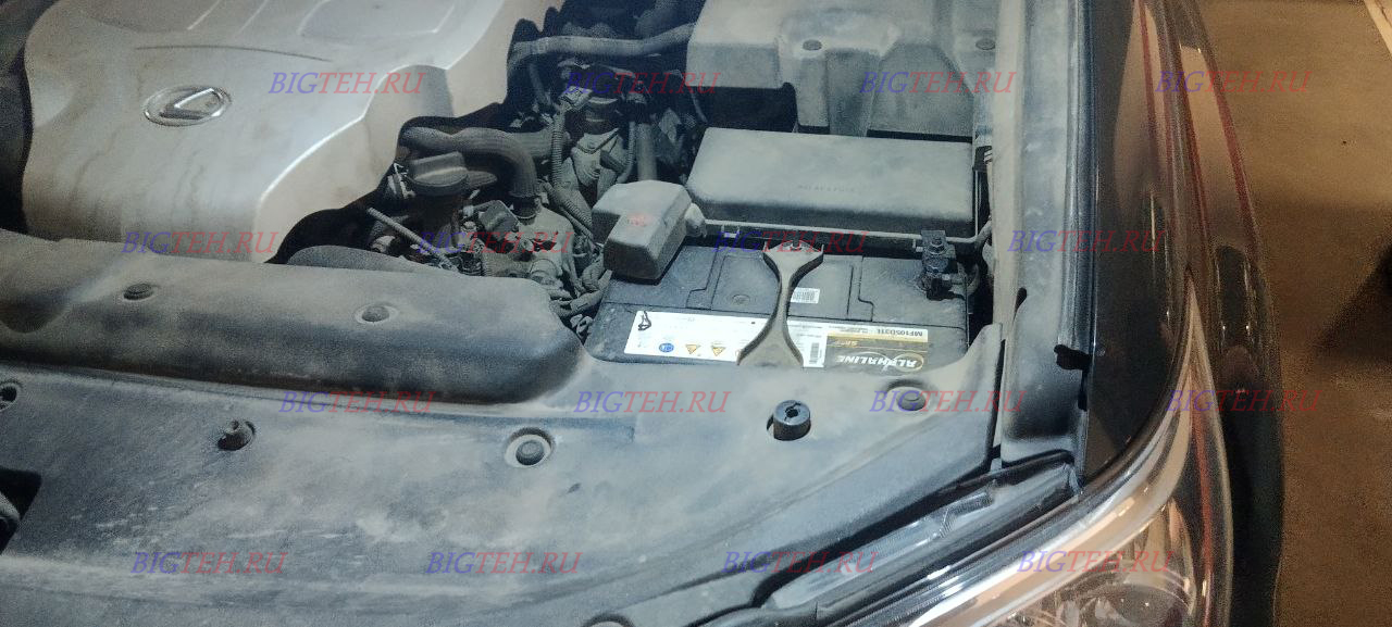 Под капотом. Замена аккумулятора на Lexus LX570 III Рестайлинг бензин 5.7 (367 л.с.) 2015-2020