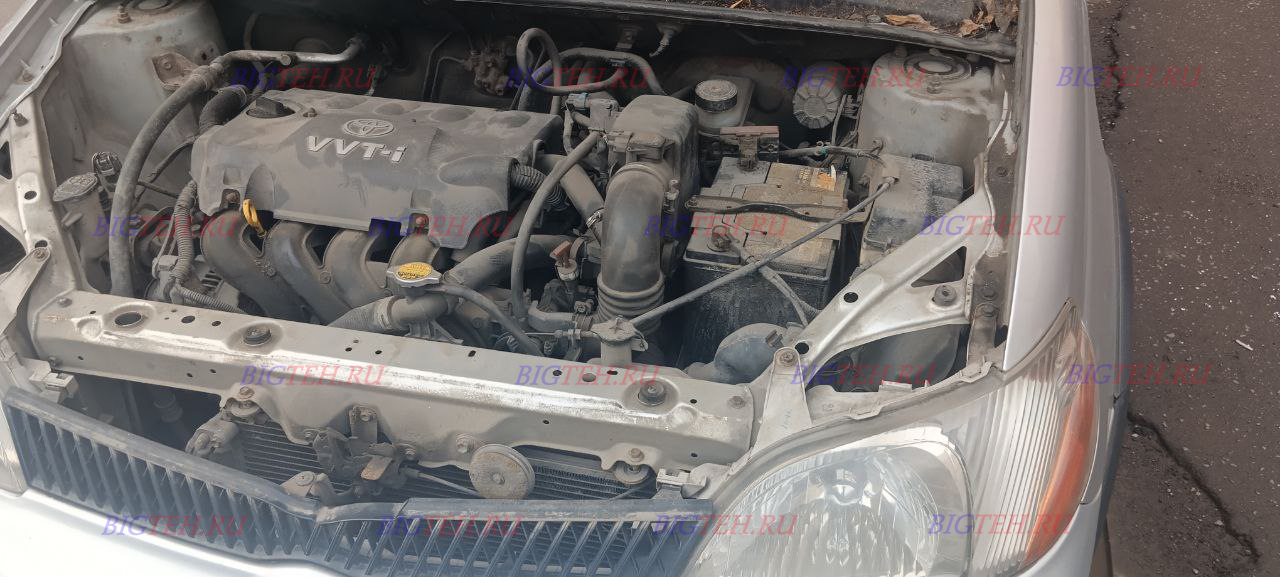 Под капотом. Замена аккумулятора на Toyota Echo 1999-2005