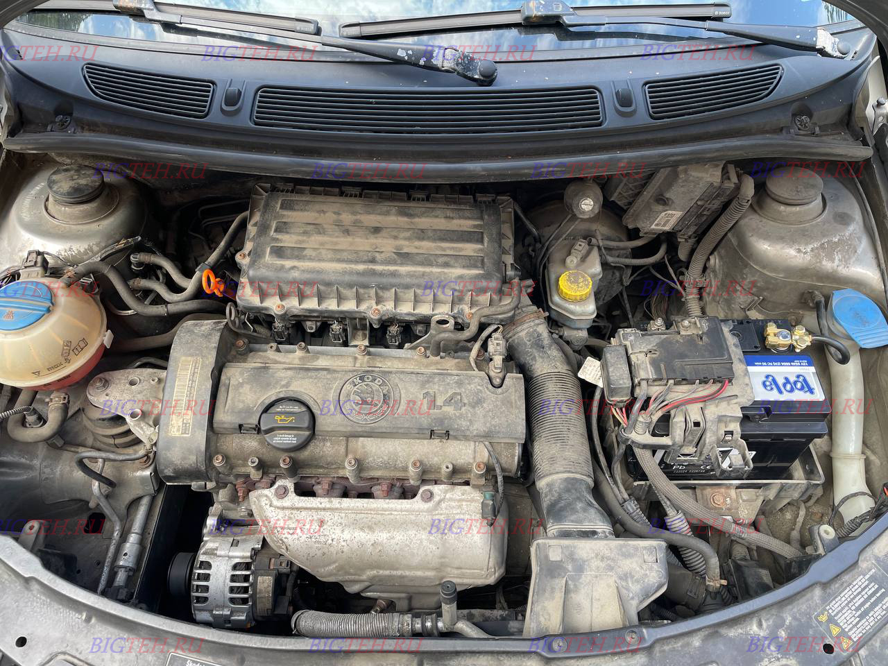 Установлен. Замена аккумулятора на Skoda Fabia II бензин 1.4 (75/86 л.с.) 2007-2010