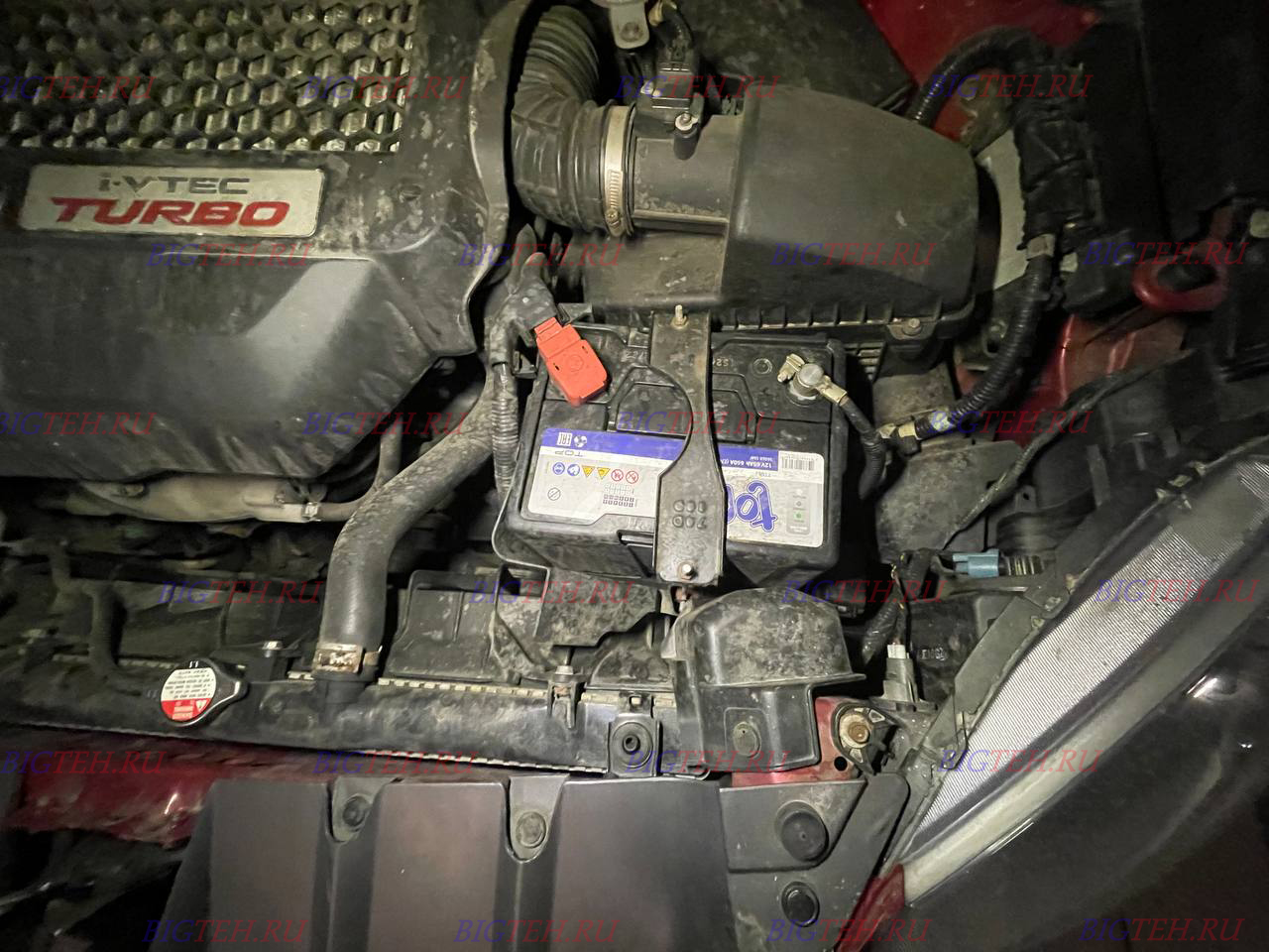 Новый акб. Замена аккумулятора на Acura MDX II бензин 3.7 (300 л.с.) Рестайлинг 2010-2013