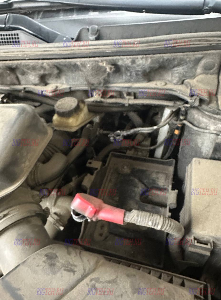 Посадочное место. Замена аккумулятора на Mazda CX-9 2011г.