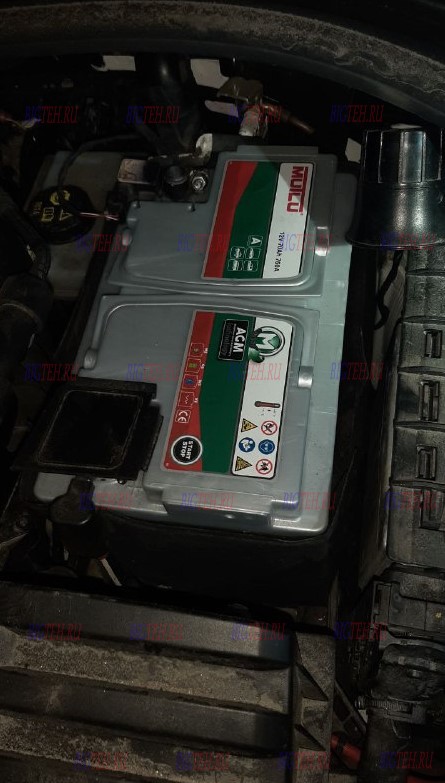Новый акб. Замена аккумулятора на Skoda Kodiaq бензин 2.0 (180 л.с.) 2016г Новый акб. Замена аккумулятора на Skoda Kodiaq бензин 2.0 (180 л.с.) 2016г