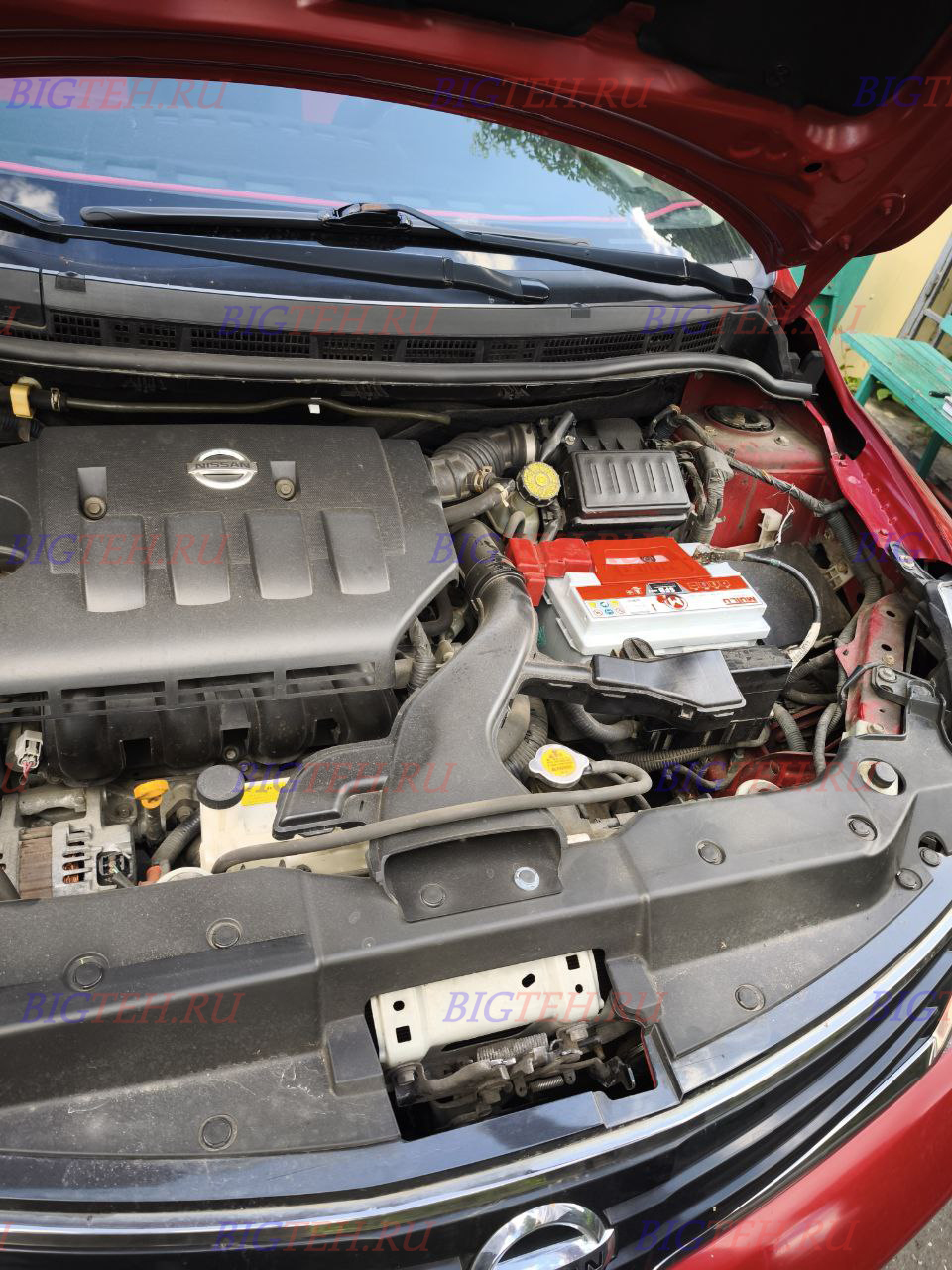 Новый акб. Замена аккумулятора на Nissan Tiida C11 бензин 1.6 (110 л.с.) 2004-2012