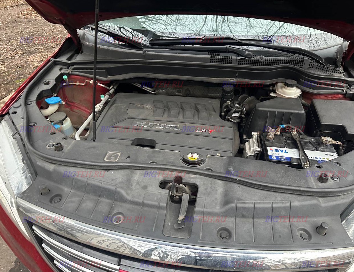 Под капотом. Замена аккумулятора на Haval H6 бензин 1.5 (143/150 л.с.) 2014-2020