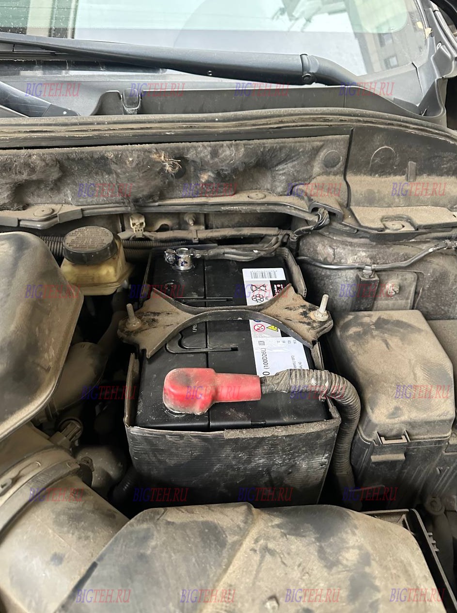 Новый акб. Замена аккумулятора на Mazda CX-9 2011г.