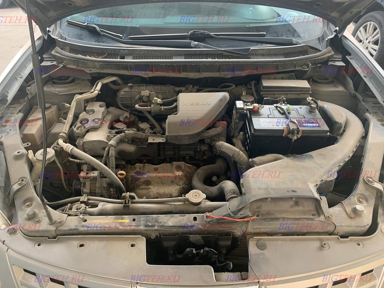 Под капотом. Замена аккумулятора на Nissan Murano 1 Z50 (2002 – 2008)