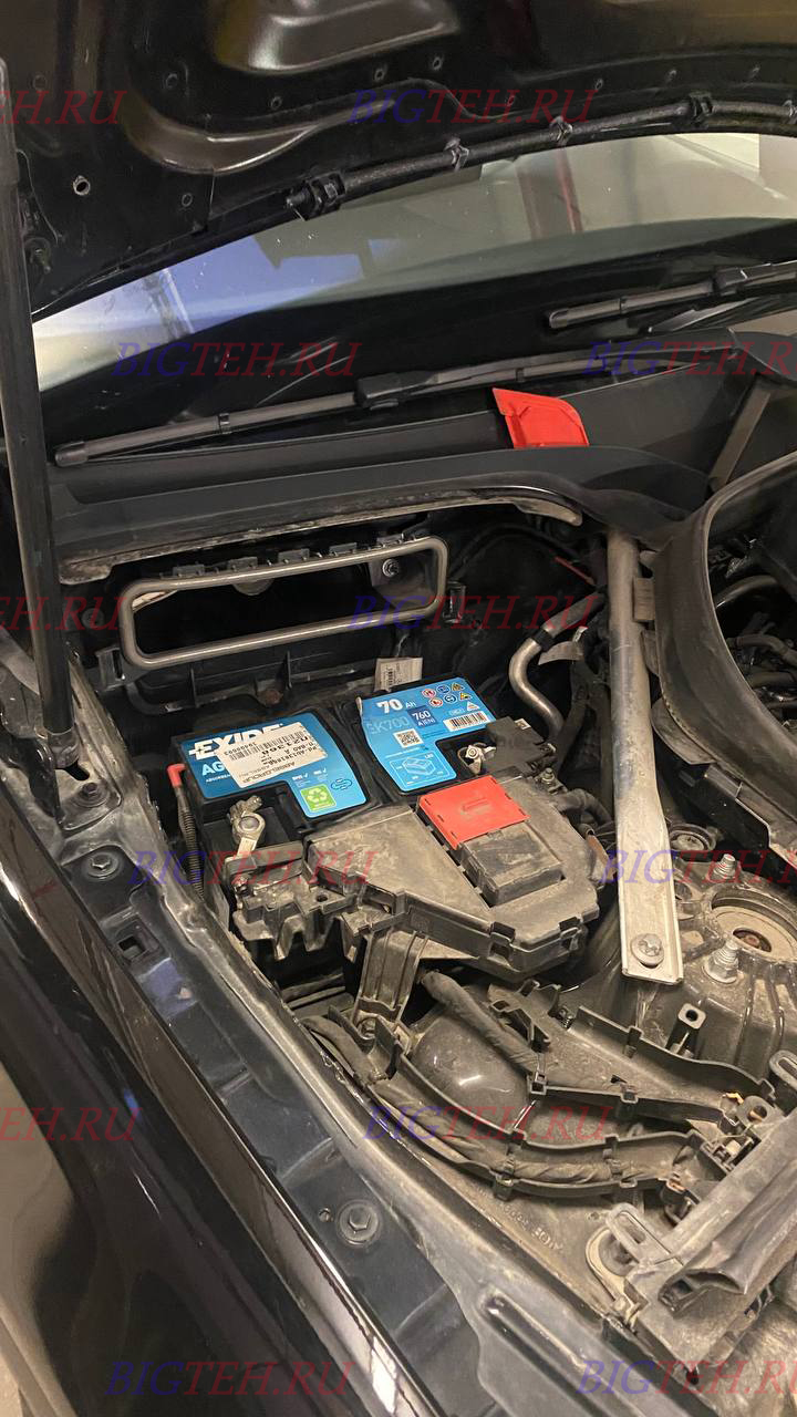 Новый акб. Замена аккумулятора на Mercedes-Benz GLC250 (X253) бензин 2.0 2015 - 2019