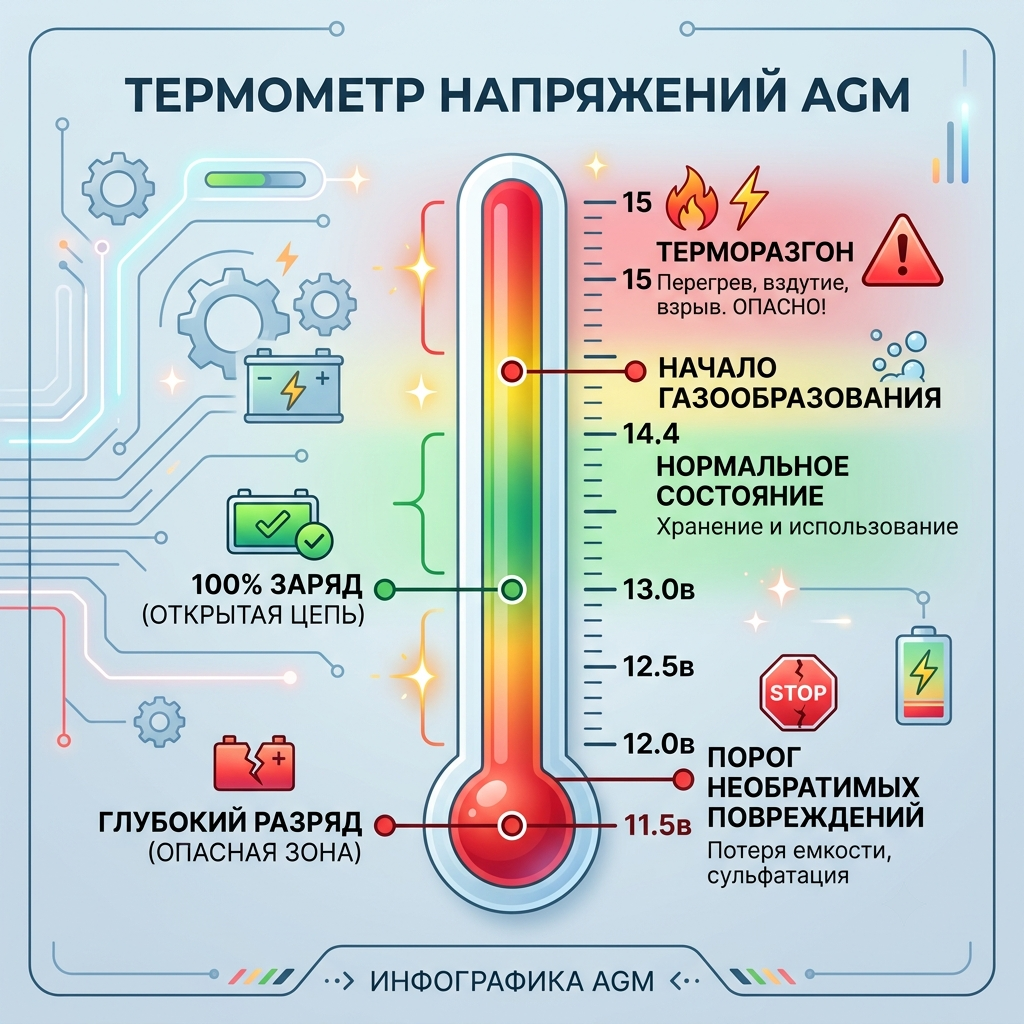 Термометр напряжений AGM