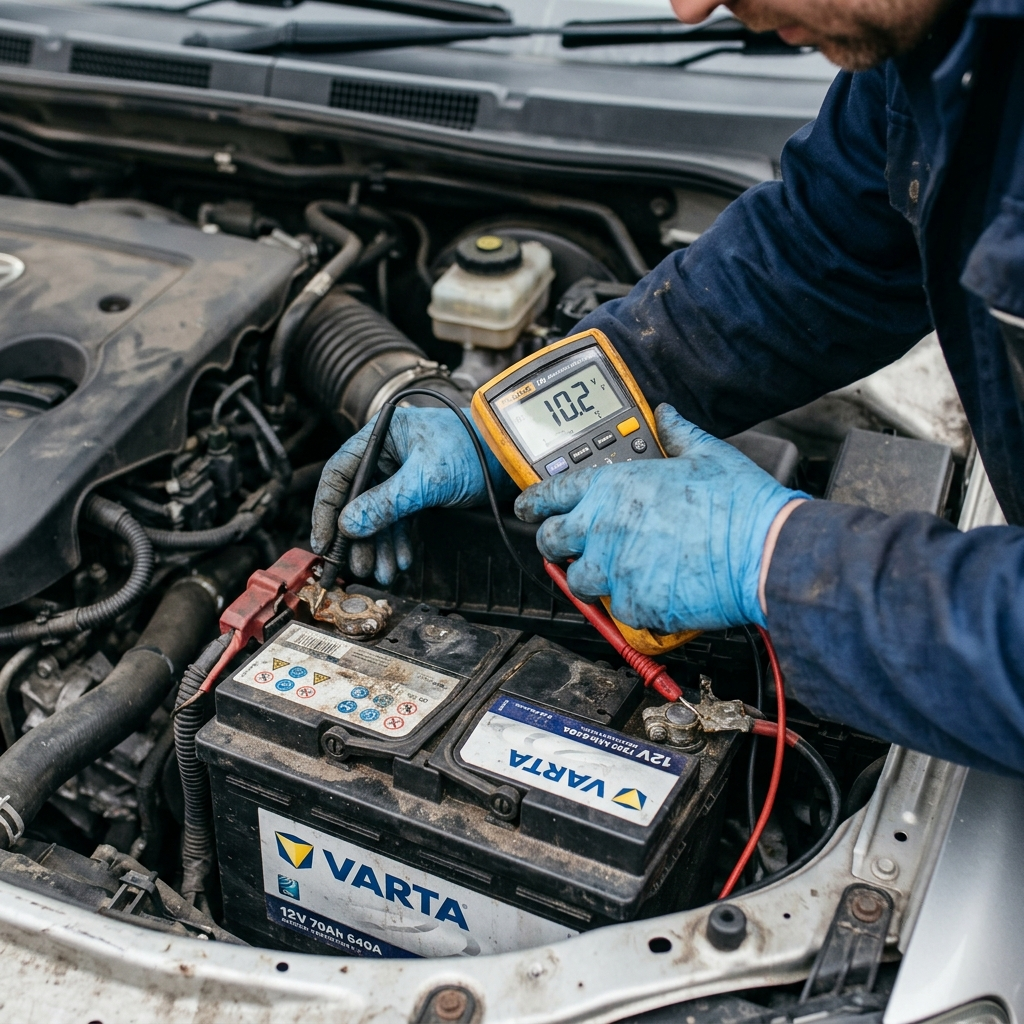 Использование мультиметра на клеммах АКБ