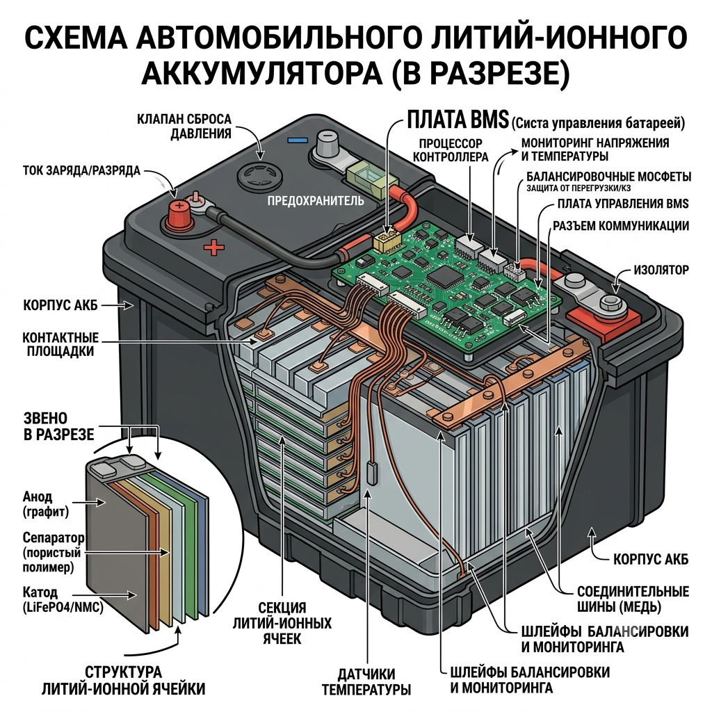 Литий-железо-фосфатные (LiFePO4) акб Литий-железо-фосфатные (LiFePO4) акб