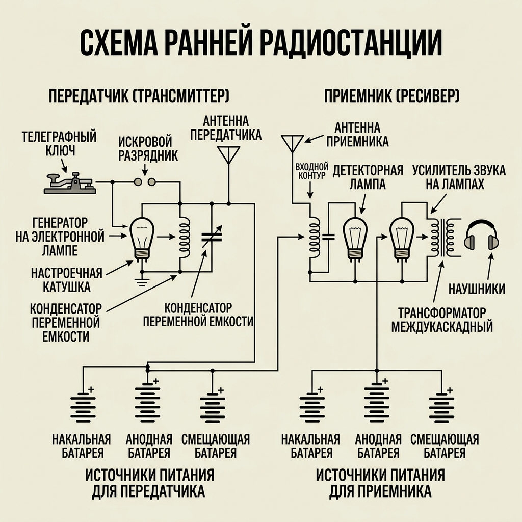 Радиооборудование первых десятилетий XX века часто требовало отдельных источников питания и усложняло электрическую систему машины Радиооборудование первых десятилетий XX века часто требовало отдельных источников питания и усложняло электрическую систему машины