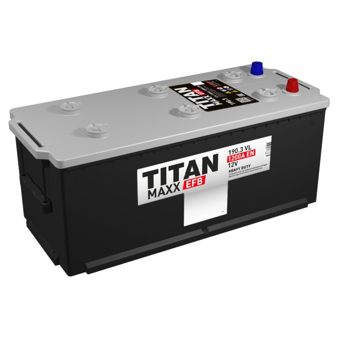 Аккумулятор TITAN MAXX EFB 6СТ-190.3 L 190 Ач 1200A