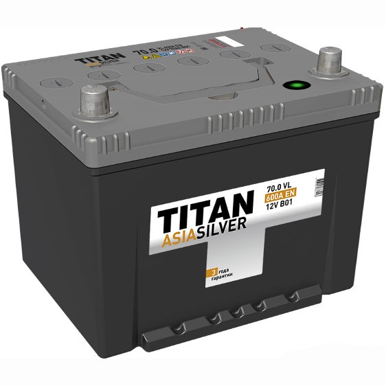 Аккумулятор автомобильный TITAN ASIA SILVER 70 Ач
