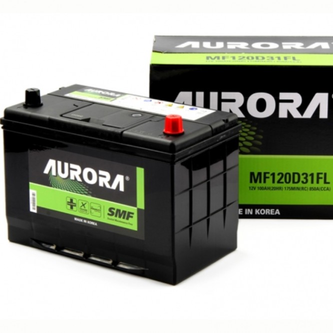 Аккумулятор автомобильный AURORA JIS MF120D31FL 100 Ач