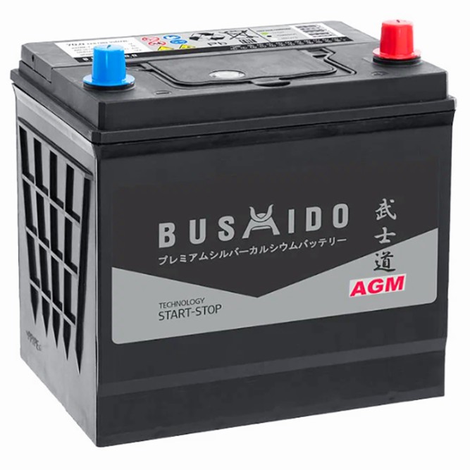 Аккумулятор автомобильный BUSHIDO AGM Start Stop D26L 75Ah