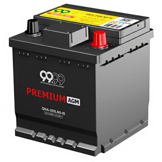 Аккумулятор автомобильный 9999 PREMUIM AGM QNA-355LN0-IS 45Ач 450А