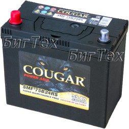 Аккумулятор автомобильный Cougar 75B24RS 55 Ач Аккумулятор автомобильный Cougar 75B24RS 55 Ач