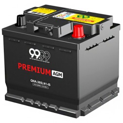 Аккумулятор автомобильный 9999 PREMUIM AGM QNA-365LN1-IS 50Ач 550А
