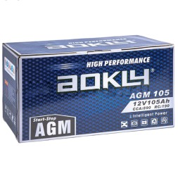 Аккумулятор автомобильный AOKLY AGM L6 105Ah 890A о.п.