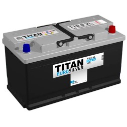 Аккумулятор автомобильный TITAN EURO SILVER 110Ah 930A обр. пол.