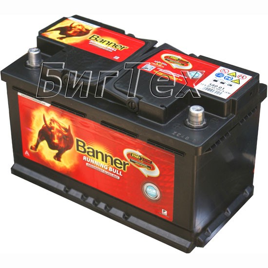 Аккумулятор автомобильный Banner Running Bull AGM 80 Ач (580 01)