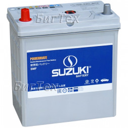 Аккумулятор автомобильный SUZUKI SMF40B20R 35Ач (тонкие клеммы)