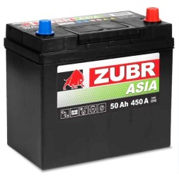Аккумулятор автомобильный ZUBR PREMIUM ASIA ZPA500 50 Ач обр. пол. 238х129х227 