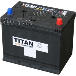 Аккумулятор автомобильный TITAN ASIA STANDART 72Ah Аккумулятор автомобильный TITAN ASIA STANDART 72Ah