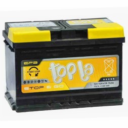 Аккумулятор автомобильный Topla EFB Stop Go L3, 70 Ач Аккумулятор автомобильный Topla EFB Stop Go L3, 70 Ач