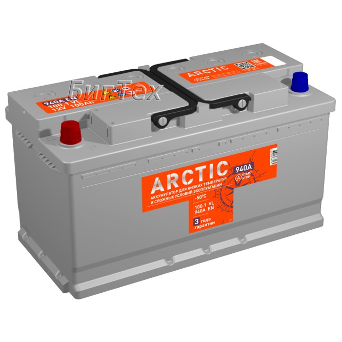 Аккумулятор автомобильный TITAN ARCTIC 100 Aч 940А пр. пол.