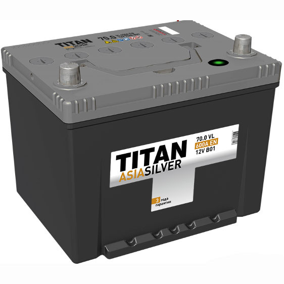 Аккумулятор автомобильный TITAN ASIA SILVER 70Ah