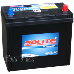 Аккумулятор автомобильный SOLITE EFB N55 50 Ач 440A (тонкие клеммы)