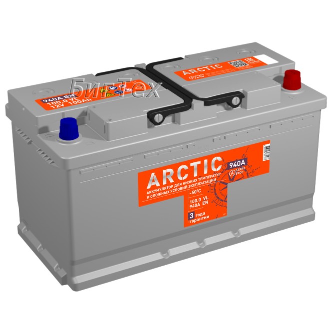 Аккумулятор автомобильный TITAN ARCTIC 100Ah 940А обр. пол.