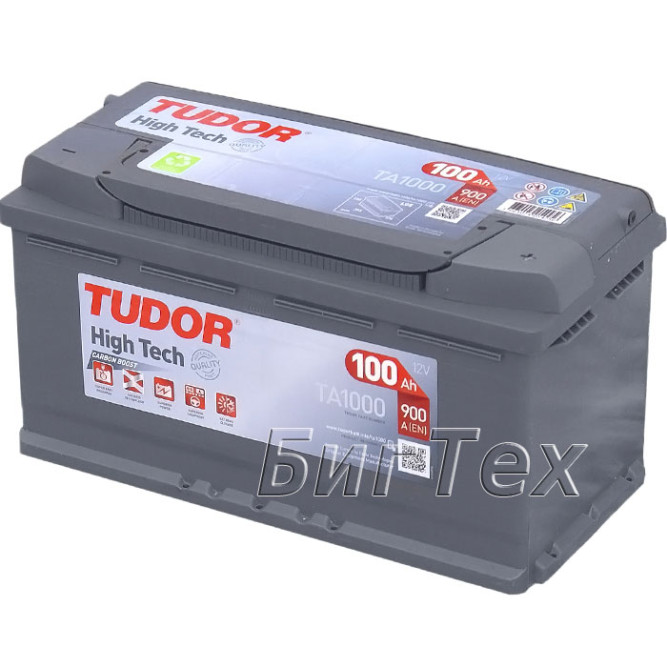 Аккумулятор автомобильный Tudor High-Tech 100 А/ч (TA1000)