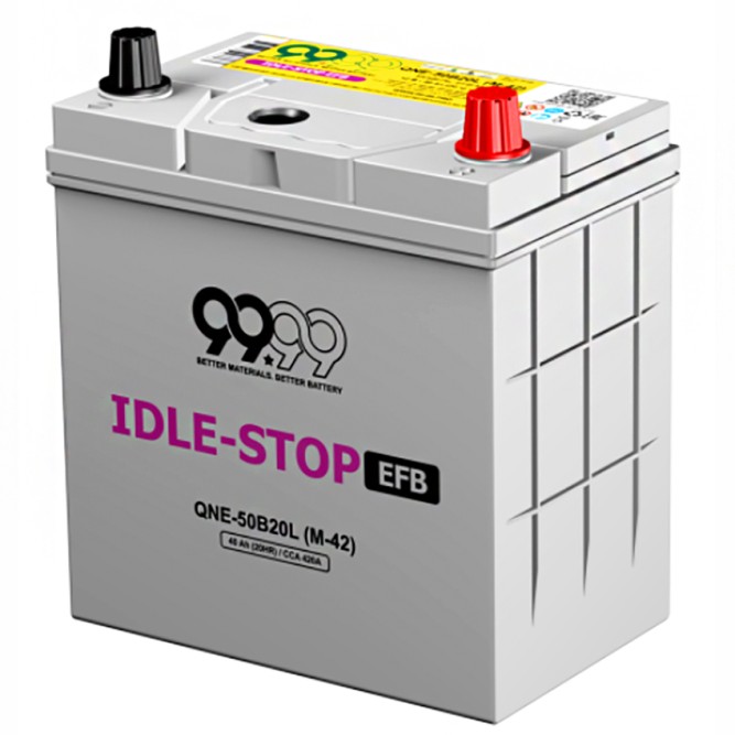 Аккумулятор автомобильный 9999 IDLE-STOP EFB 50B20L M-42 40Ah 420A 