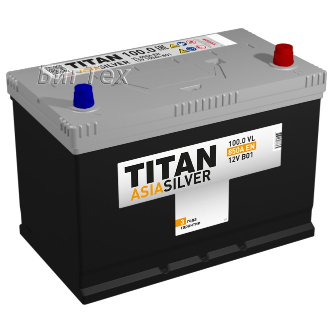 Аккумулятор автомобильный TITAN ASIA SILVER D31L 100Ah 850A